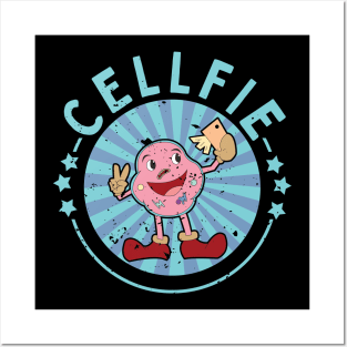 Cellfie Funny Biology Pun Posters and Art